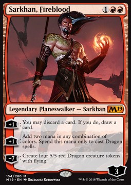 Sarkhan, Fireblood⁣ - Core 2019⁣ (Mythic)⁣ [154]
