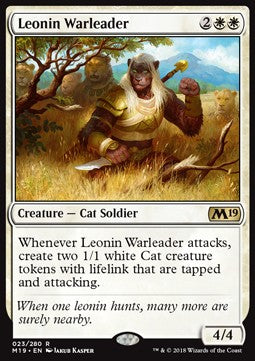 Leonin Warleader⁣ - Core 2019⁣ (Rare)⁣ [23]