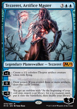 Tezzeret, Artifice Master⁣ - Core 2019⁣ (Mythic)⁣ [79]