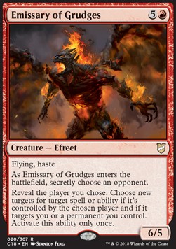 Emissary of Grudges⁣ - Commander 2018⁣ (Rare)⁣ [20]
