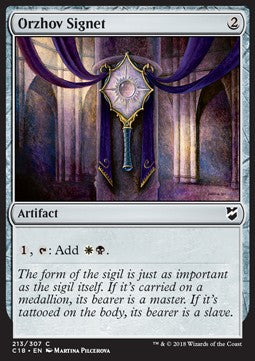 Orzhov Signet⁣ - Commander 2018⁣ (Common)⁣ [213]