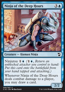 Ninja of the Deep Hours⁣ - Commander 2018⁣ (Common)⁣ [95]