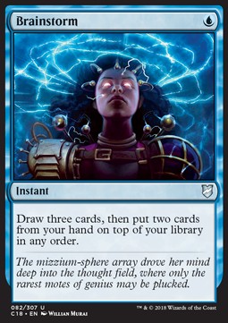 Brainstorm⁣ - Commander 2018⁣ (Uncommon)⁣ [82]