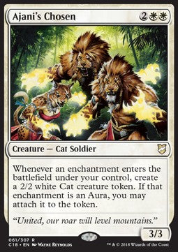 Ajani's Chosen⁣ - Commander 2018⁣ (Rare)⁣ [61]