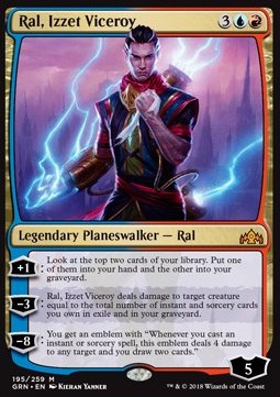 Ral, Izzet Viceroy⁣ - Guilds of Ravnica⁣ (Mythic)⁣ [195]