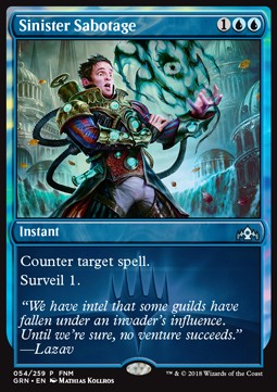 Sinister Sabotage⁣ - Friday Night Magic Promos⁣ (Uncommon)