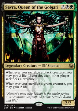 Savra, Queen of the Golgari⁣ - Guilds of Ravnica: Guild Kits⁣ (Rare)⁣ [69]
