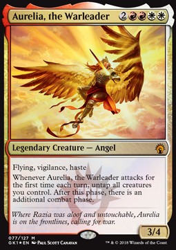 Aurelia, the Warleader⁣ - Guilds of Ravnica: Guild Kits⁣ (Mythic)⁣ [77]