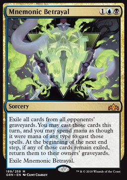 Mnemonic Betrayal⁣ - Guilds of Ravnica⁣ (Mythic)⁣ [189]