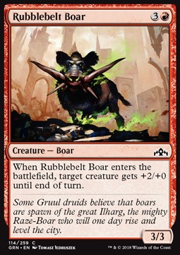Rubblebelt Boar⁣ - Guilds of Ravnica⁣ (Common)⁣ [114]