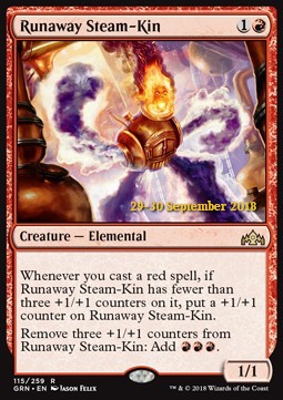 Runaway Steam-Kin⁣ - Guilds of Ravnica: Extras⁣ (Rare)⁣ [115]