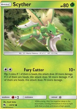 Scyther⁣ - Lost Thunder⁣ (Common)⁣ [3]