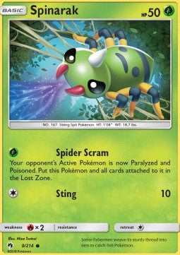 Spinarak⁣ - Lost Thunder⁣ (Common)⁣ [9]