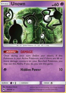 Unown⁣ - Lost Thunder⁣ (Rare)⁣ [90]
