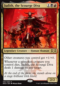 Judith, the Scourge Diva⁣ - Ravnica Allegiance⁣ (Rare)⁣ [185]