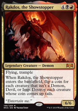 Rakdos, the Showstopper⁣ - Ravnica Allegiance⁣ (Mythic)⁣ [199]