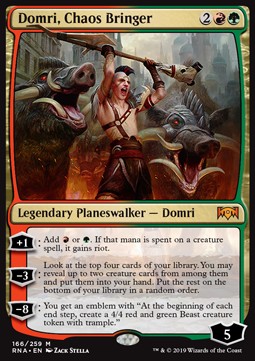 Domri, Chaos Bringer⁣ - Ravnica Allegiance⁣ (Mythic)⁣ [166]
