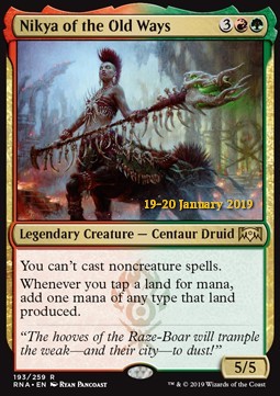 Nikya of the Old Ways⁣ - Ravnica Allegiance: Extras⁣ (Rare)⁣ [193]