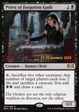 Priest of Forgotten Gods⁣ - Ravnica Allegiance: Extras⁣ (Rare)⁣ [83]