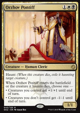 Orzhov Pontiff⁣ - Ravnica Allegiance: Guild Kits⁣ (Rare)⁣ [43]