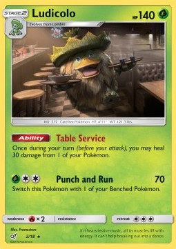 Ludicolo⁣ - Detective Pikachu⁣ (Rare)⁣ [2]