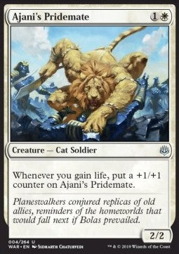 Ajani's Pridemate⁣ - War of the Spark⁣ (Uncommon)⁣ [4]