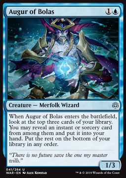 Augur of Bolas⁣ - War of the Spark⁣ (Uncommon)⁣ [41]