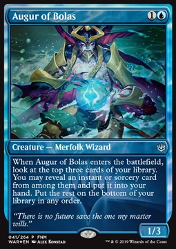 Augur of Bolas⁣ - Friday Night Magic Promos⁣ (Uncommon)