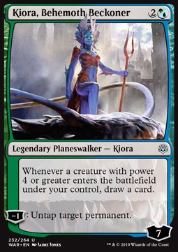 Kiora, Behemoth Beckoner⁣ - War of the Spark⁣ (Uncommon)⁣ [232]