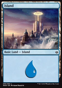Island (V.1)⁣ - War of the Spark⁣ (Land)⁣ [253]