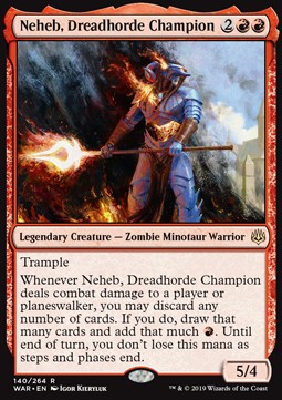 Neheb, Dreadhorde Champion⁣ - War of the Spark⁣ (Rare)⁣ [140]