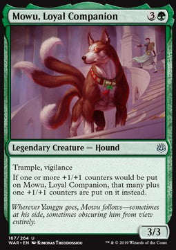 Mowu, Loyal Companion⁣ - War of the Spark⁣ (Uncommon)⁣ [167]