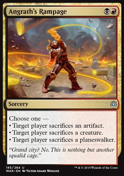 Angrath's Rampage⁣ - War of the Spark⁣ (Uncommon)⁣ [185]