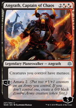 Angrath, Captain of Chaos⁣ - War of the Spark⁣ (Uncommon)⁣ [227]
