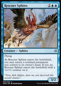 Rescuer Sphinx⁣ - War of the Spark⁣ (Uncommon)⁣ [65]