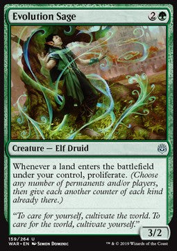 Evolution Sage⁣ - War of the Spark⁣ (Uncommon)⁣ [159]