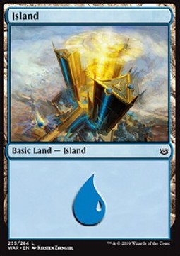 Island (V.3)⁣ - War of the Spark⁣ (Land)⁣ [255]