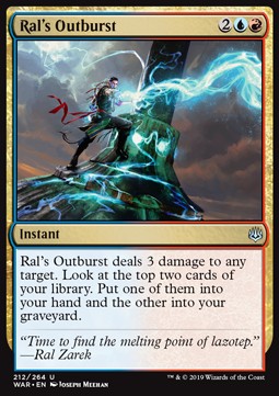 Ral's Outburst⁣ - War of the Spark⁣ (Uncommon)⁣ [212]