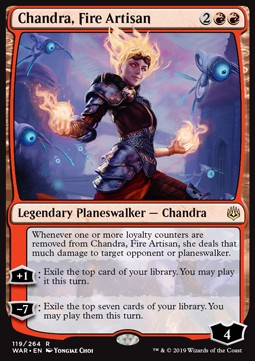 Chandra, Fire Artisan⁣ - War of the Spark⁣ (Rare)⁣ [119]