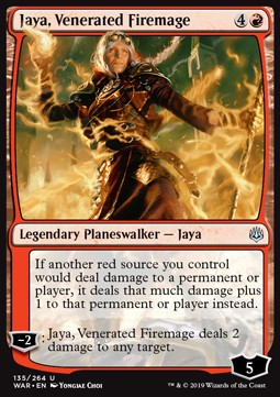 Jaya, Venerated Firemage⁣ - War of the Spark⁣ (Uncommon)⁣ [135]