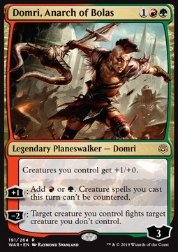 Domri, Anarch of Bolas⁣ - War of the Spark⁣ (Rare)⁣ [191]