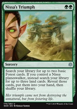 Nissa's Triumph⁣ - War of the Spark⁣ (Uncommon)⁣ [170]