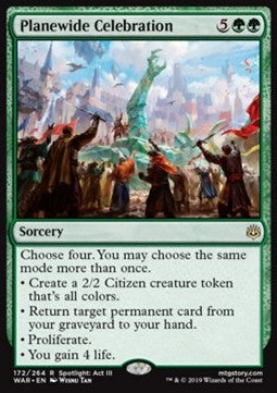 Planewide Celebration⁣ - War of the Spark⁣ (Rare)⁣ [172]