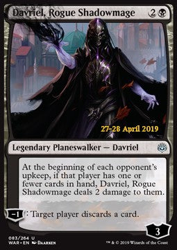 Davriel, Rogue Shadowmage⁣ - War of the Spark: Extras⁣ (Uncommon)⁣ [83]