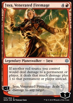 Jaya, Venerated Firemage⁣ - War of the Spark: Extras⁣ (Uncommon)⁣ [135]