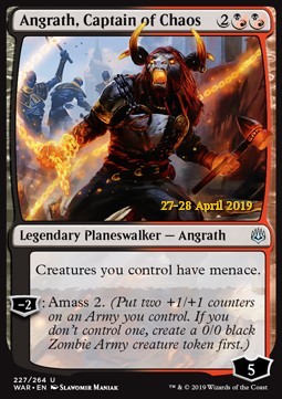 Angrath, Captain of Chaos⁣ - War of the Spark: Extras⁣ (Uncommon)⁣ [227]