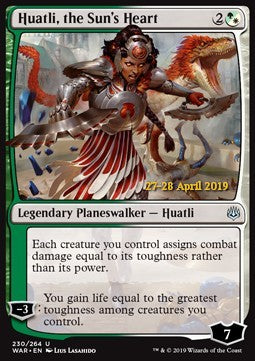 Huatli, the Sun's Heart⁣ - War of the Spark: Extras⁣ (Uncommon)⁣ [230]