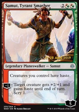 Samut, Tyrant Smasher⁣ - War of the Spark: Extras⁣ (Uncommon)⁣ [235]