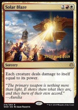 Solar Blaze⁣ - War of the Spark: Extras⁣ (Rare)⁣ [216]