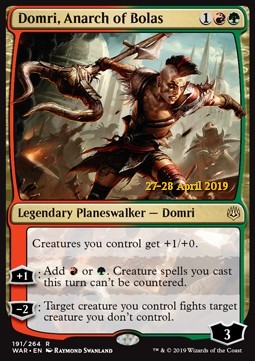 Domri, Anarch of Bolas⁣ - War of the Spark: Extras⁣ (Rare)⁣ [191]